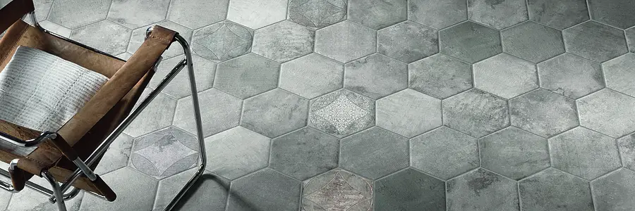 Optik stein, Farbe graue, Hintergrundfliesen, Glasiertes Feinsteinzeug, 24x27.7 cm, Oberfläche matte
